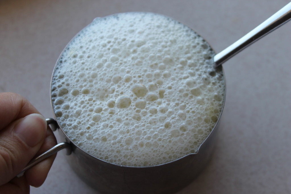 cup of water and egg