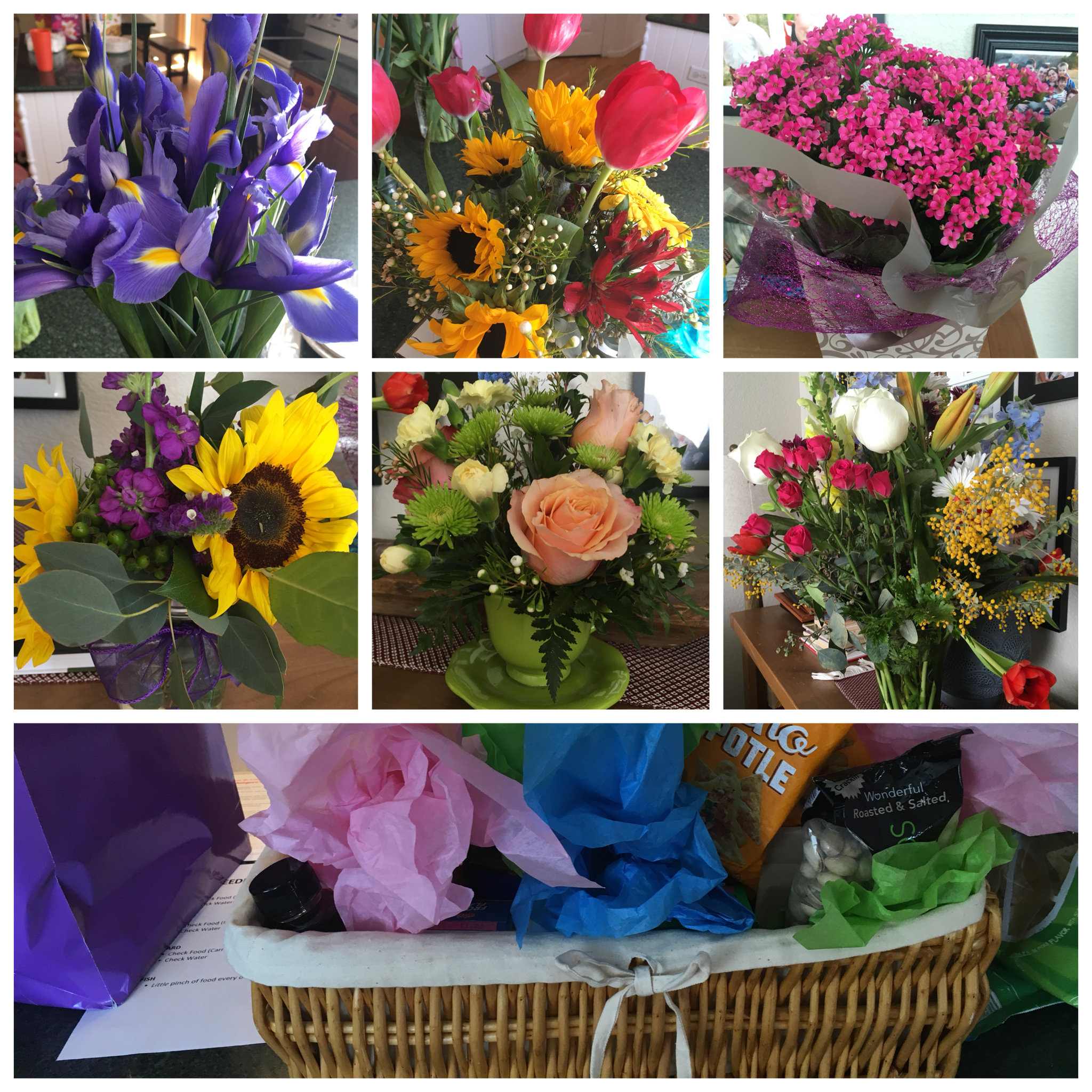 flowers from friends!