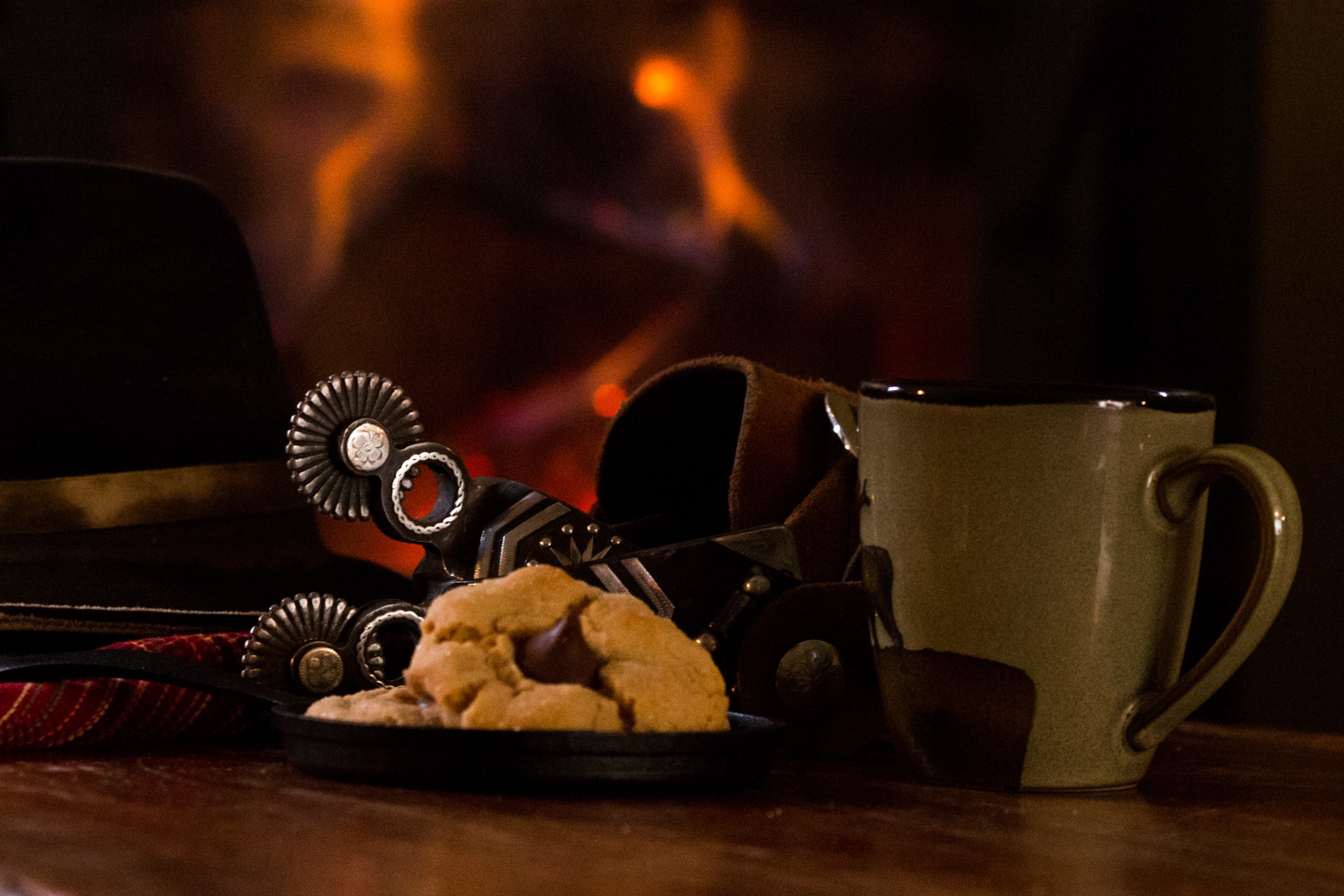 Set your affairs in order (cookies and coffee and spurs by the fire) 