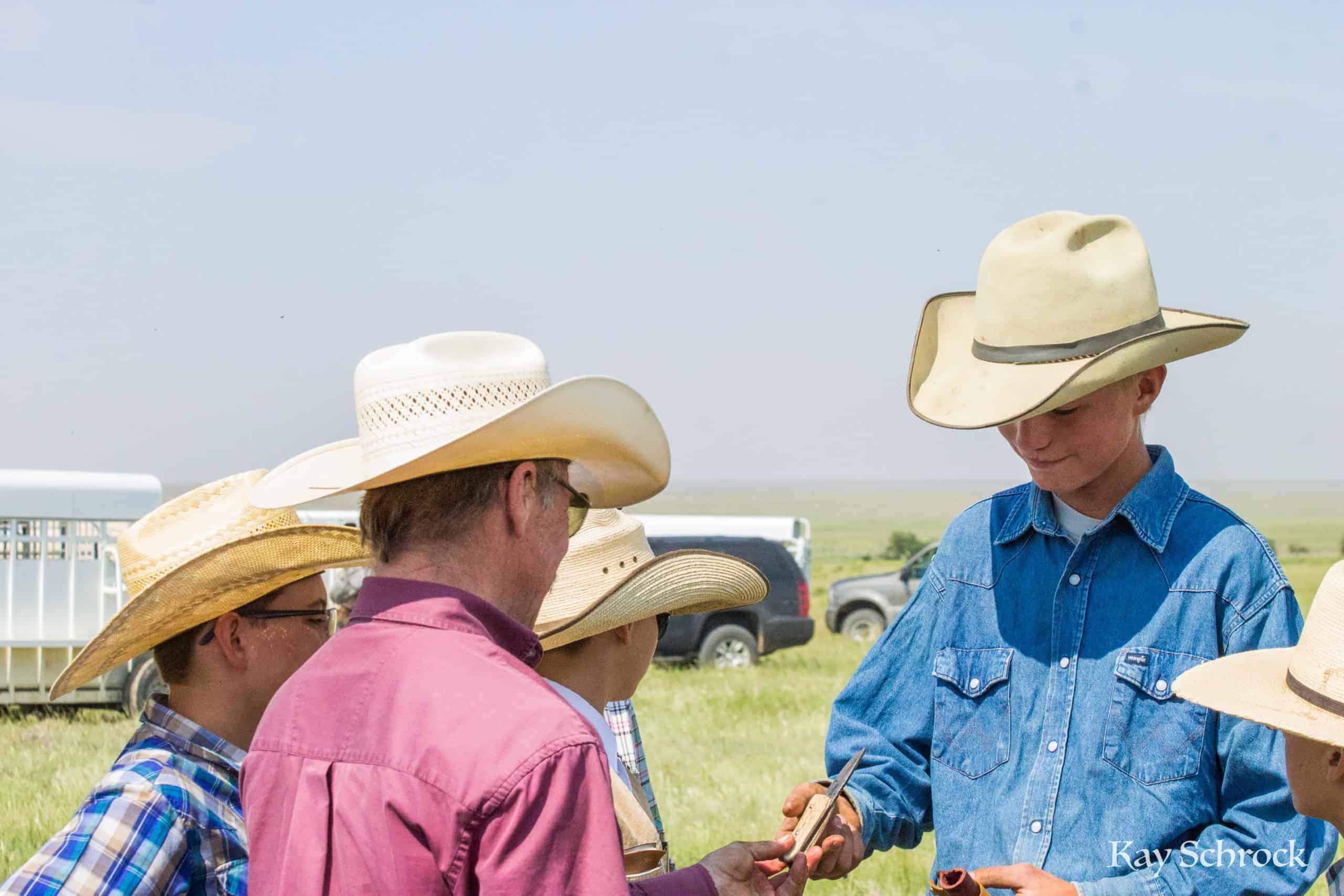 Trading pocket knives