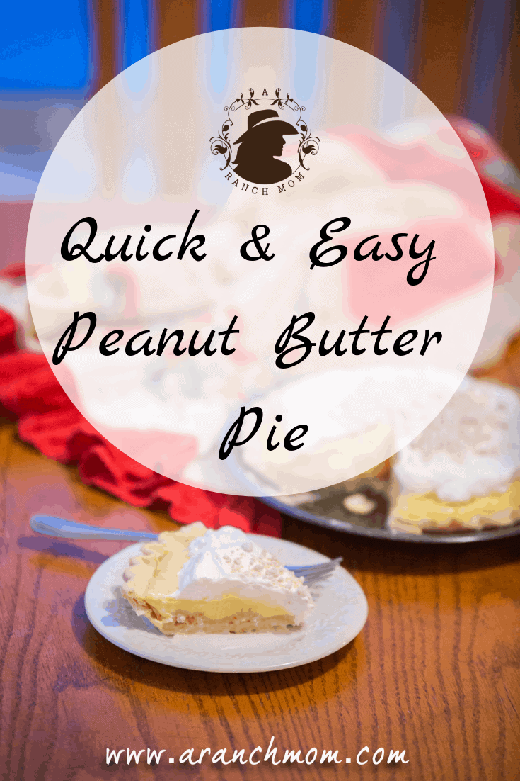 Quick Peanut Butter Cream Pie