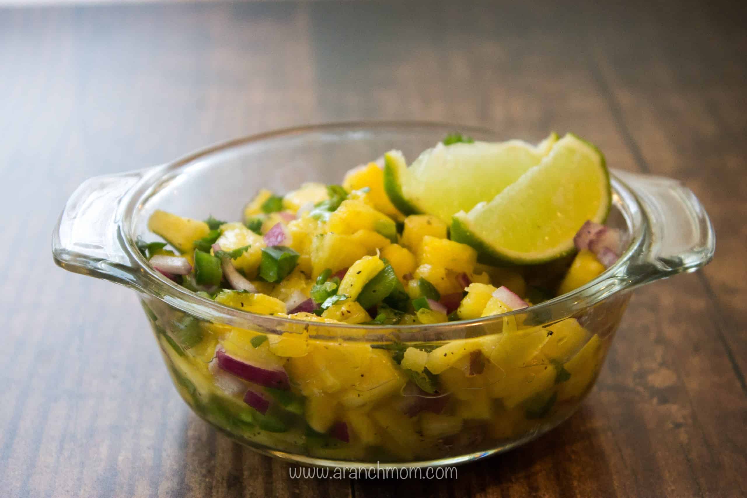 Pineapple Jalapeno Salsa Recipe, a sweet and spicy flavor burst that goes great with fish, pork, or chicken.