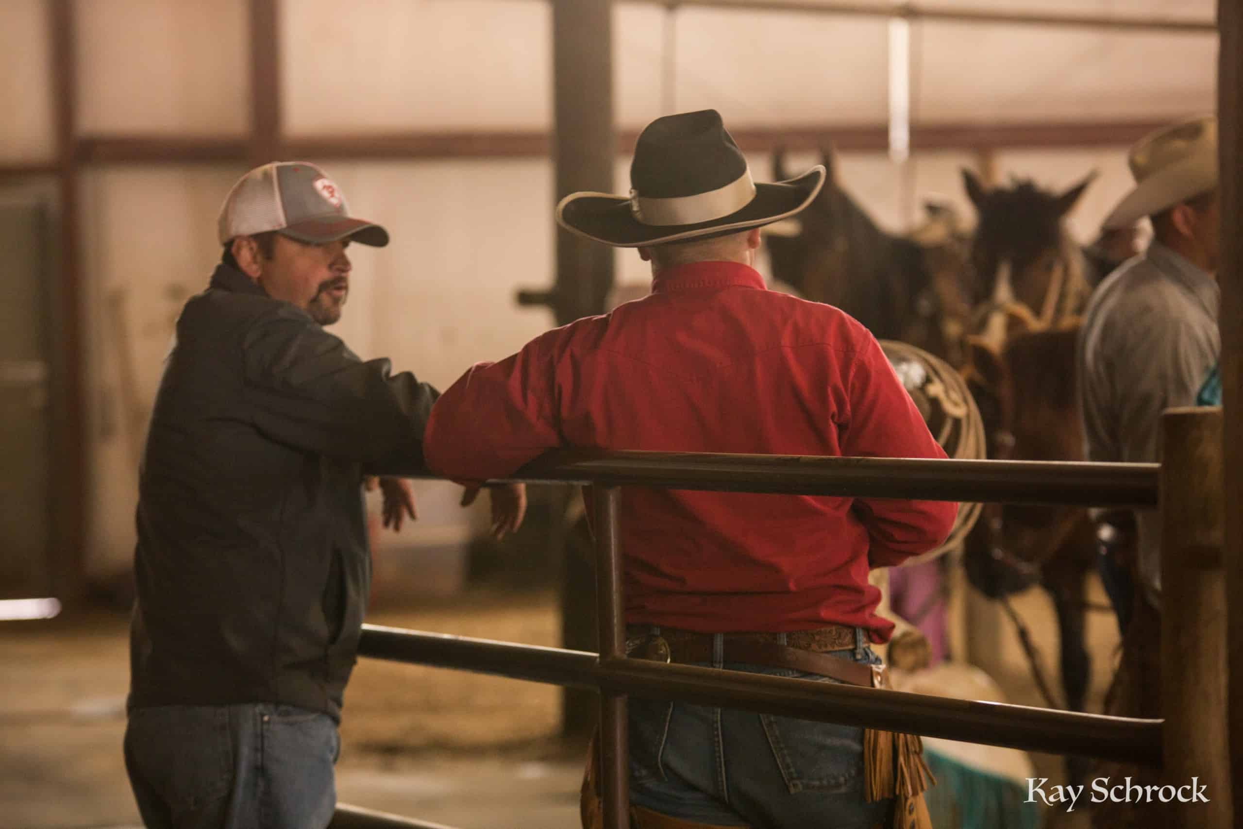 Esh Branding in Colorado - visiting over teh fence