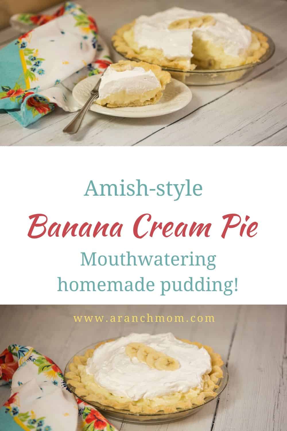 pin image for banana cream pie