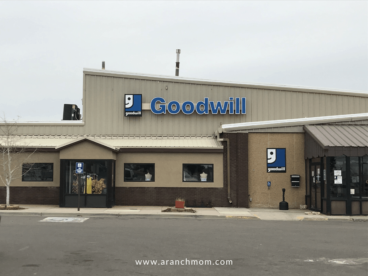 a goodwill store