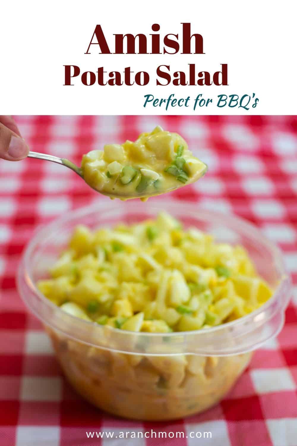 potato salad in plastic bowl