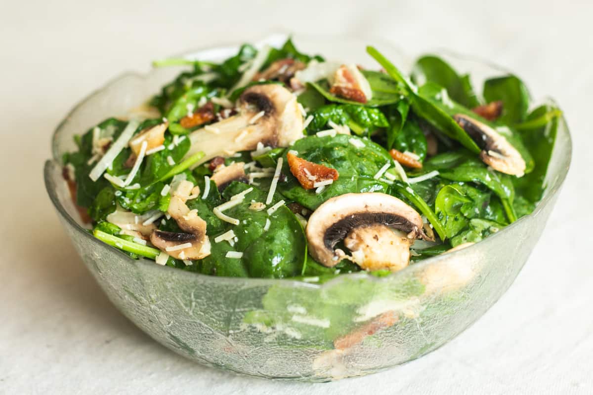 Spinach Mushroom Salad A Ranch Mom