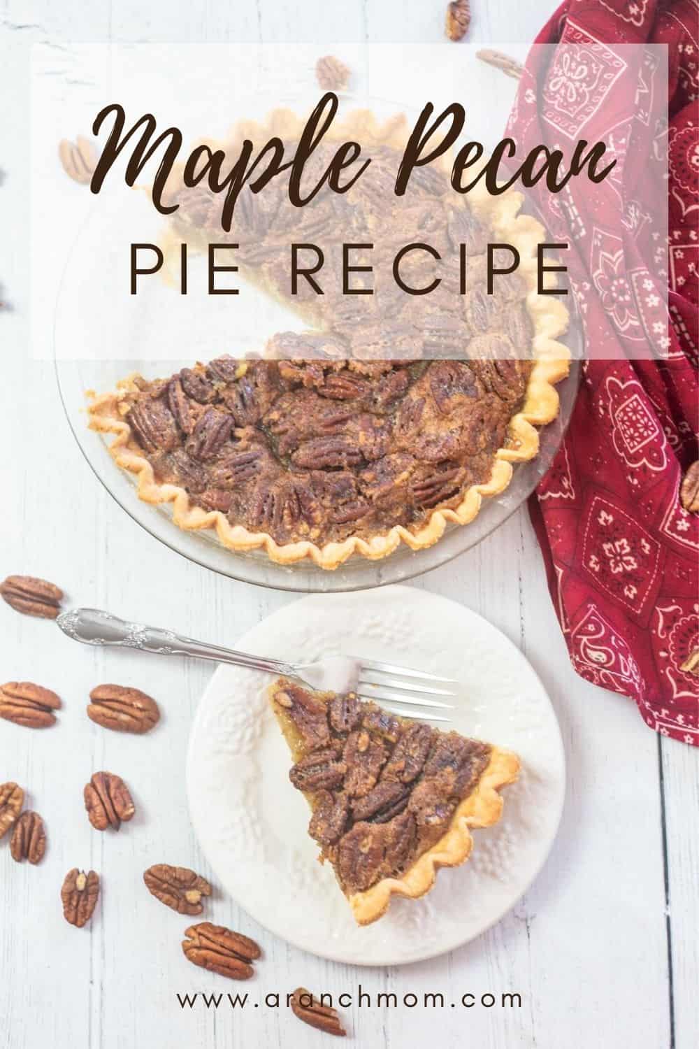pin image for maple pecan pie