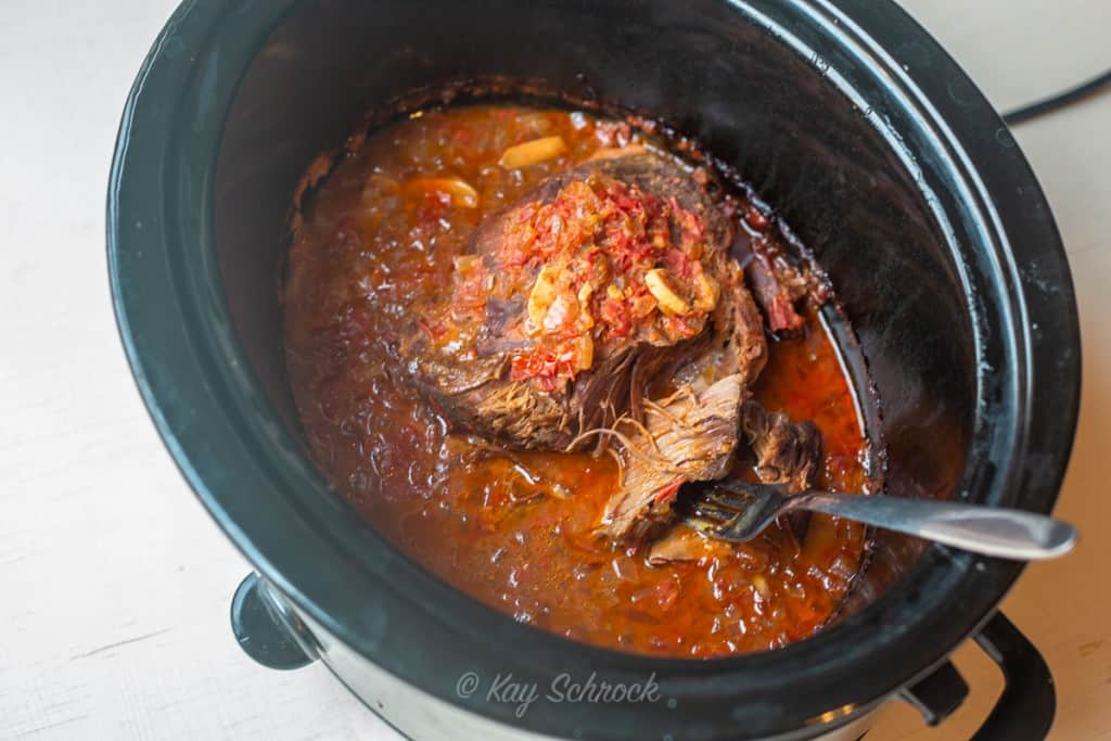 antilope arrosto in crockpot