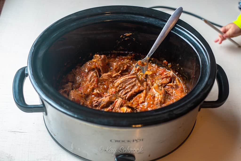 Antilopenfleisch im Crockpot