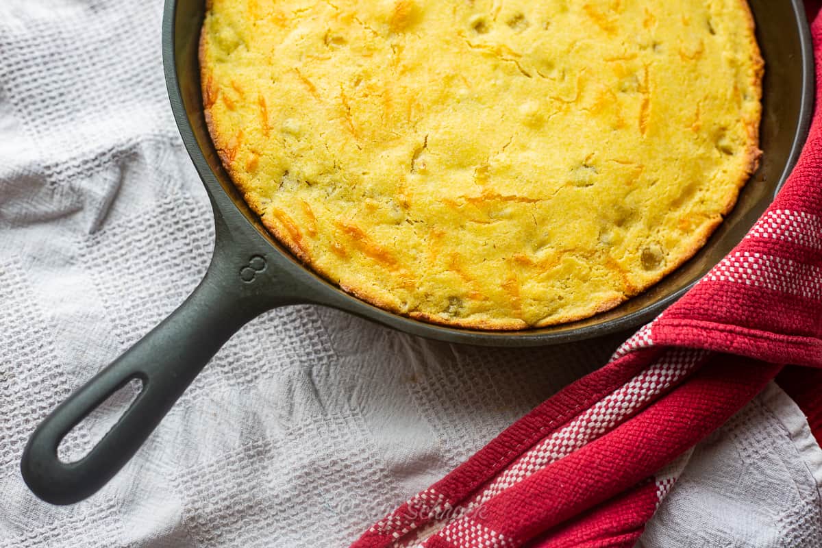 Green Chile & Cheese Cornbread