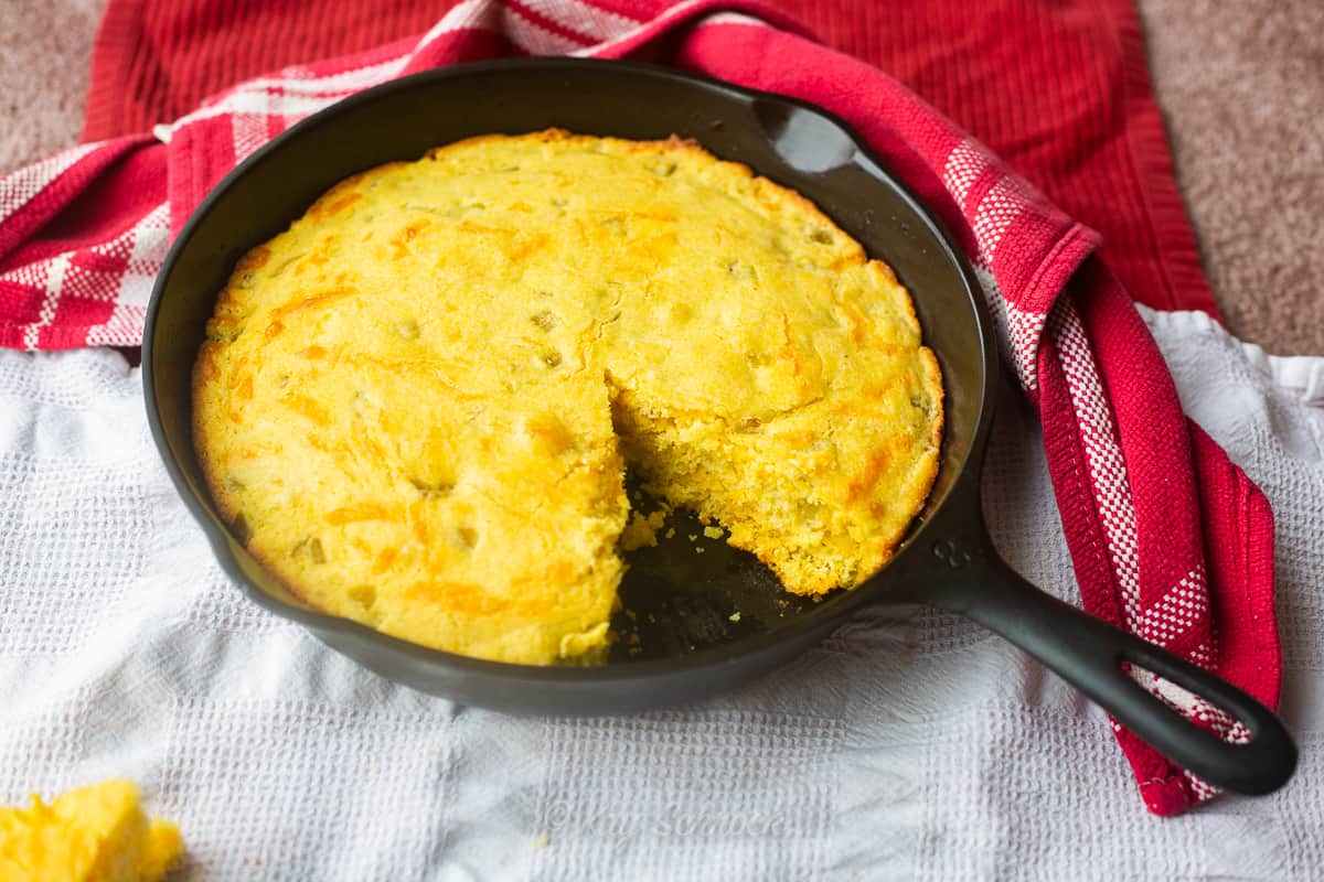 Green Chile & Cheese Cornbread