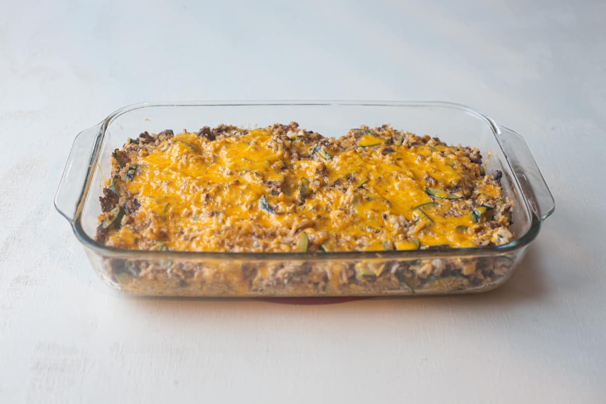 Zucchini Ground Beef Casserole - A Ranch Mom