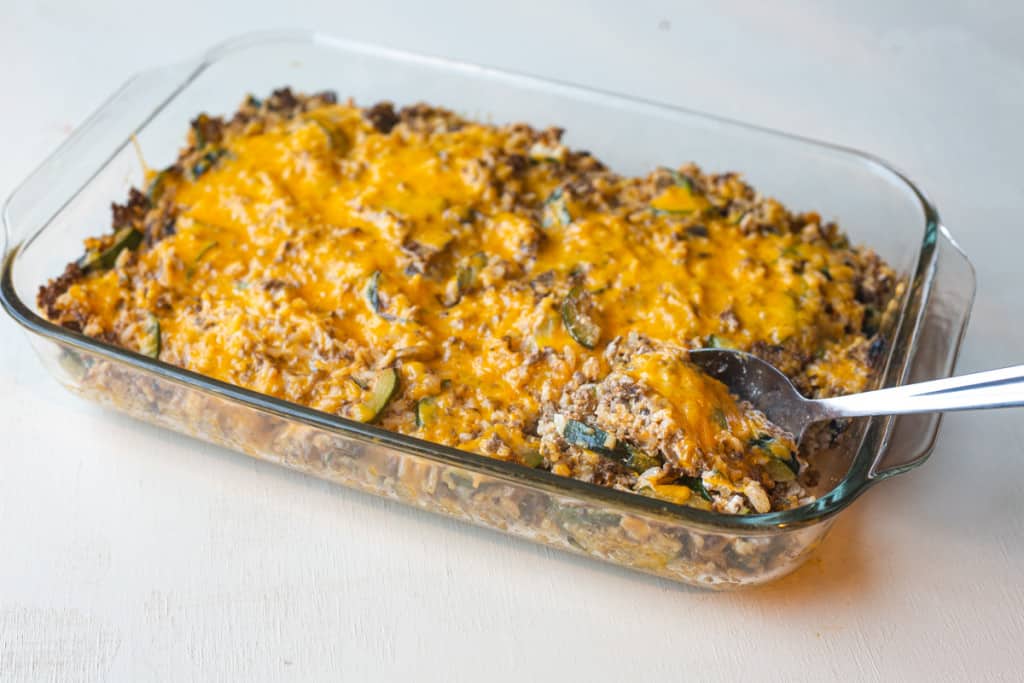 Zucchini Ground Beef Casserole