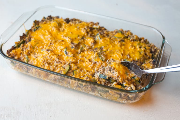 Zucchini Ground Beef Casserole A Ranch Mom