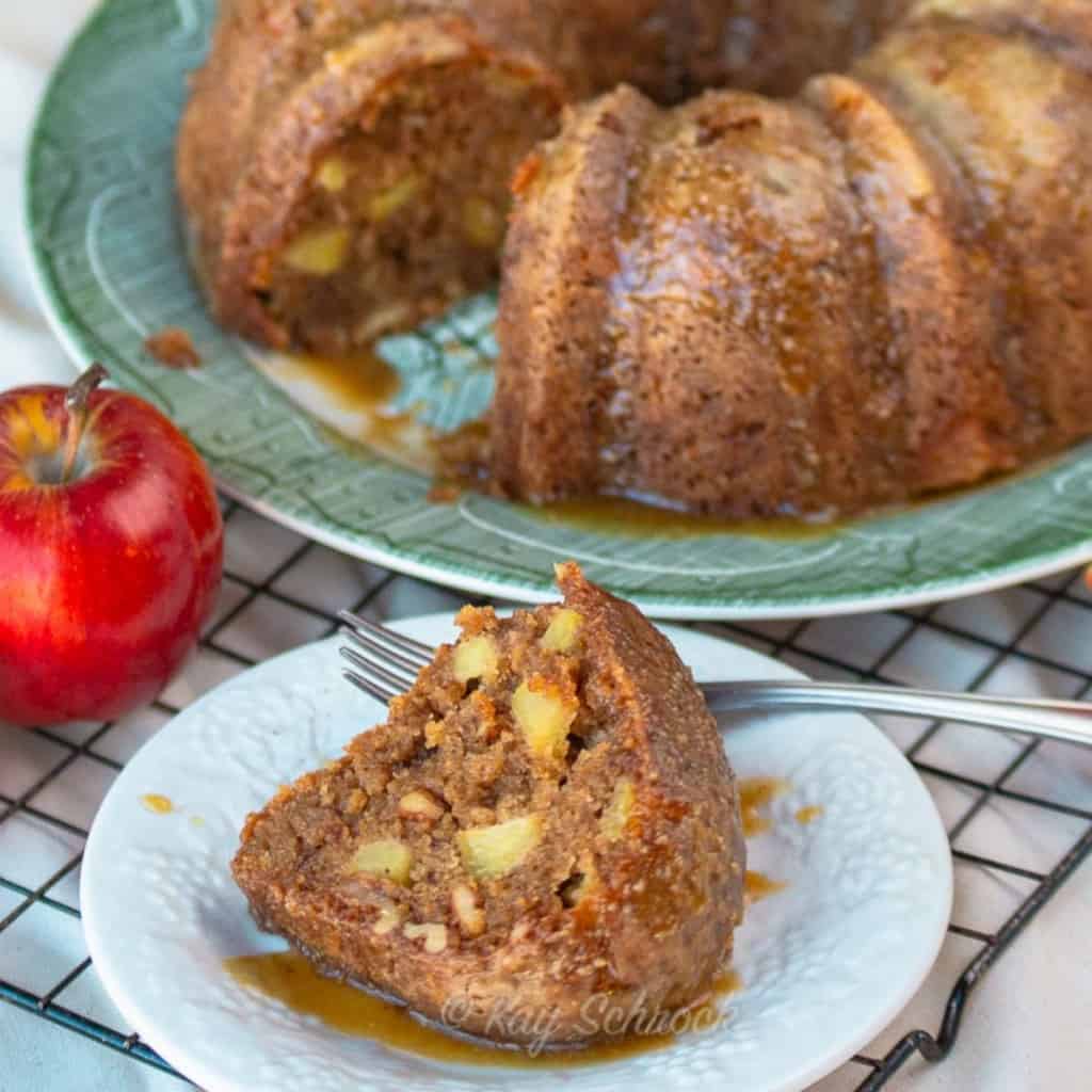 Apple Cake with Caramel Sauce A Ranch Mom