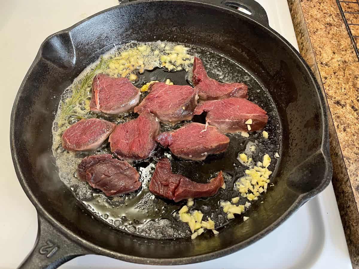 The Perfect Cast Iron Venison Steak