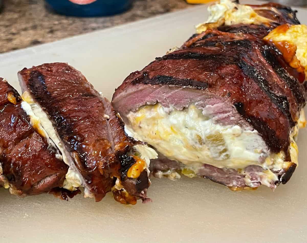 cream cheese stuffed elk backstrap