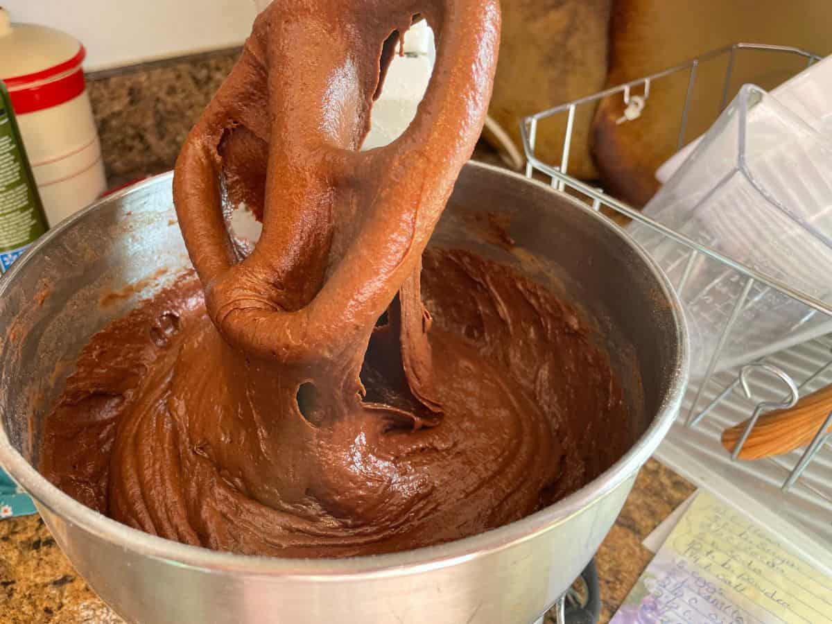 whoopie pies dough in bowl